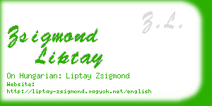 zsigmond liptay business card